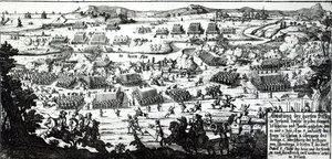 The Battle of the Boyne by German School